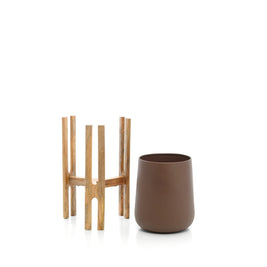 The Forked Root Planter - Natural Brown - M