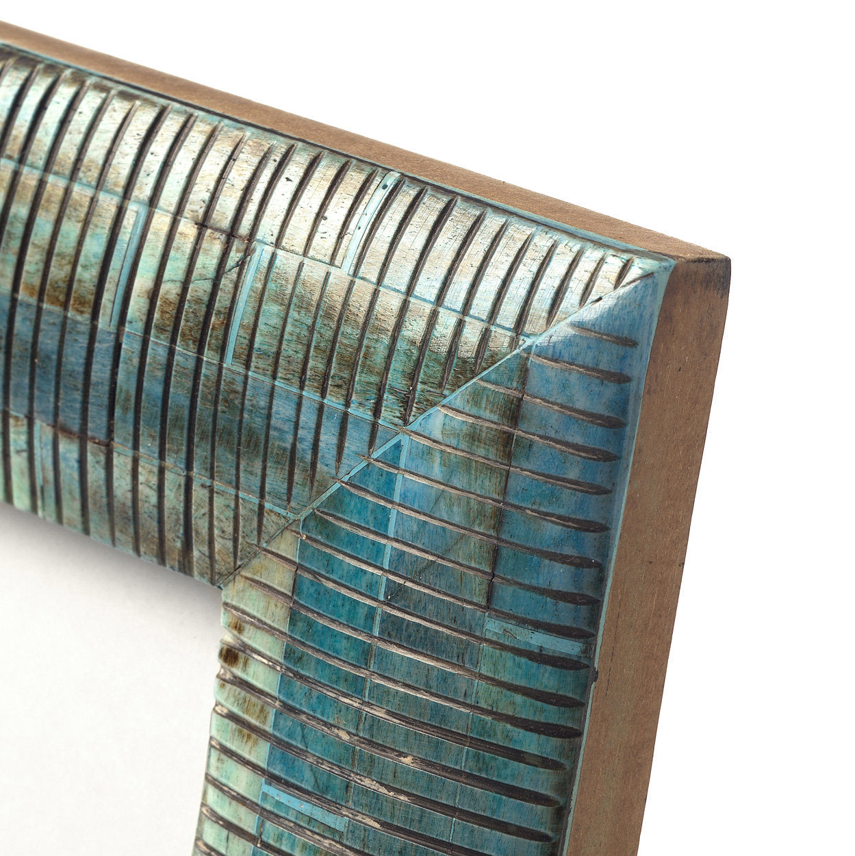 The Ocean Ripple Frame - Turquoise - 10 x 10 in.