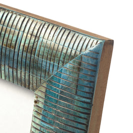 The Ocean Ripple Frame - Turquoise - 10 x 10 in.