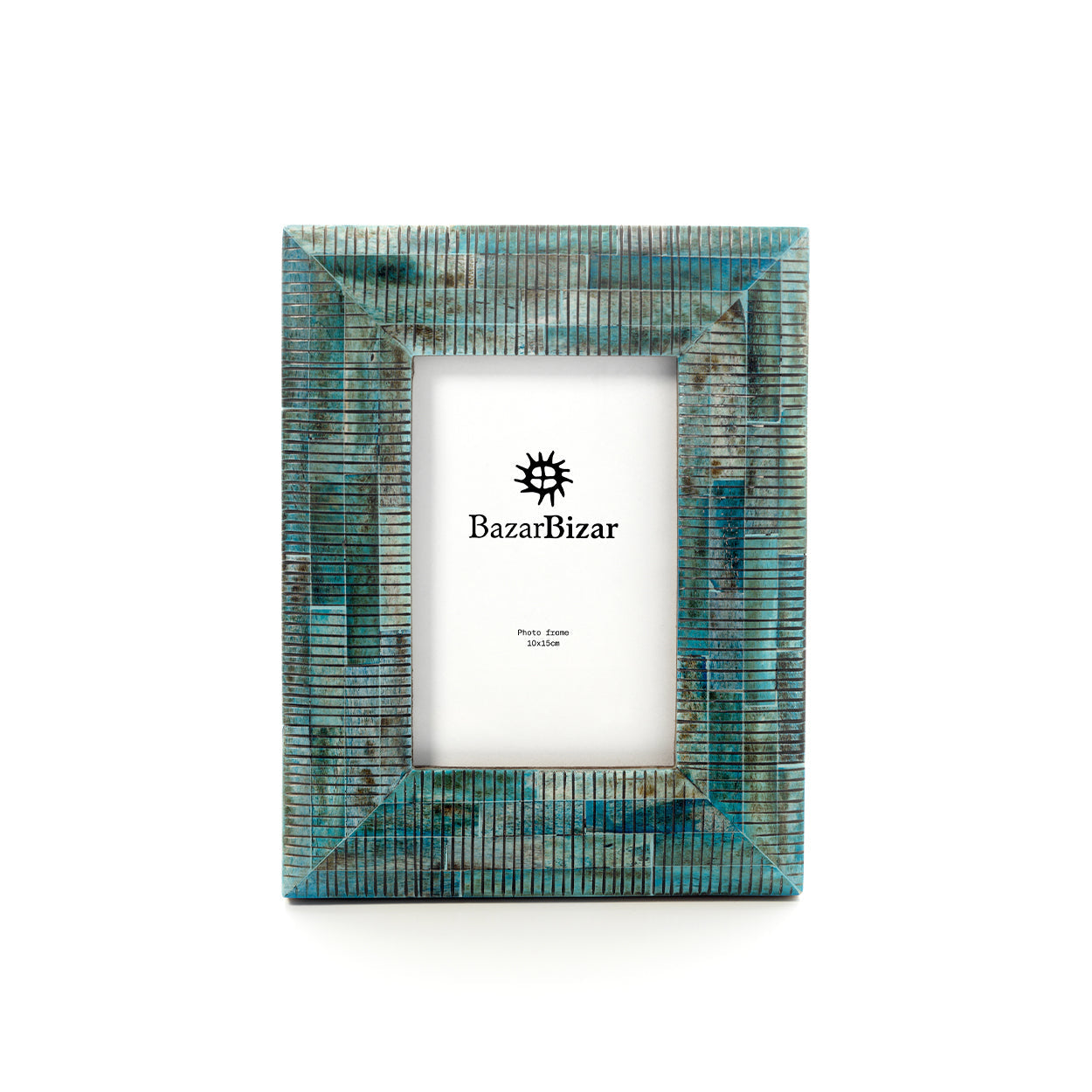 The Ocean Ripple Frame - Turquoise - 10 x 15 in