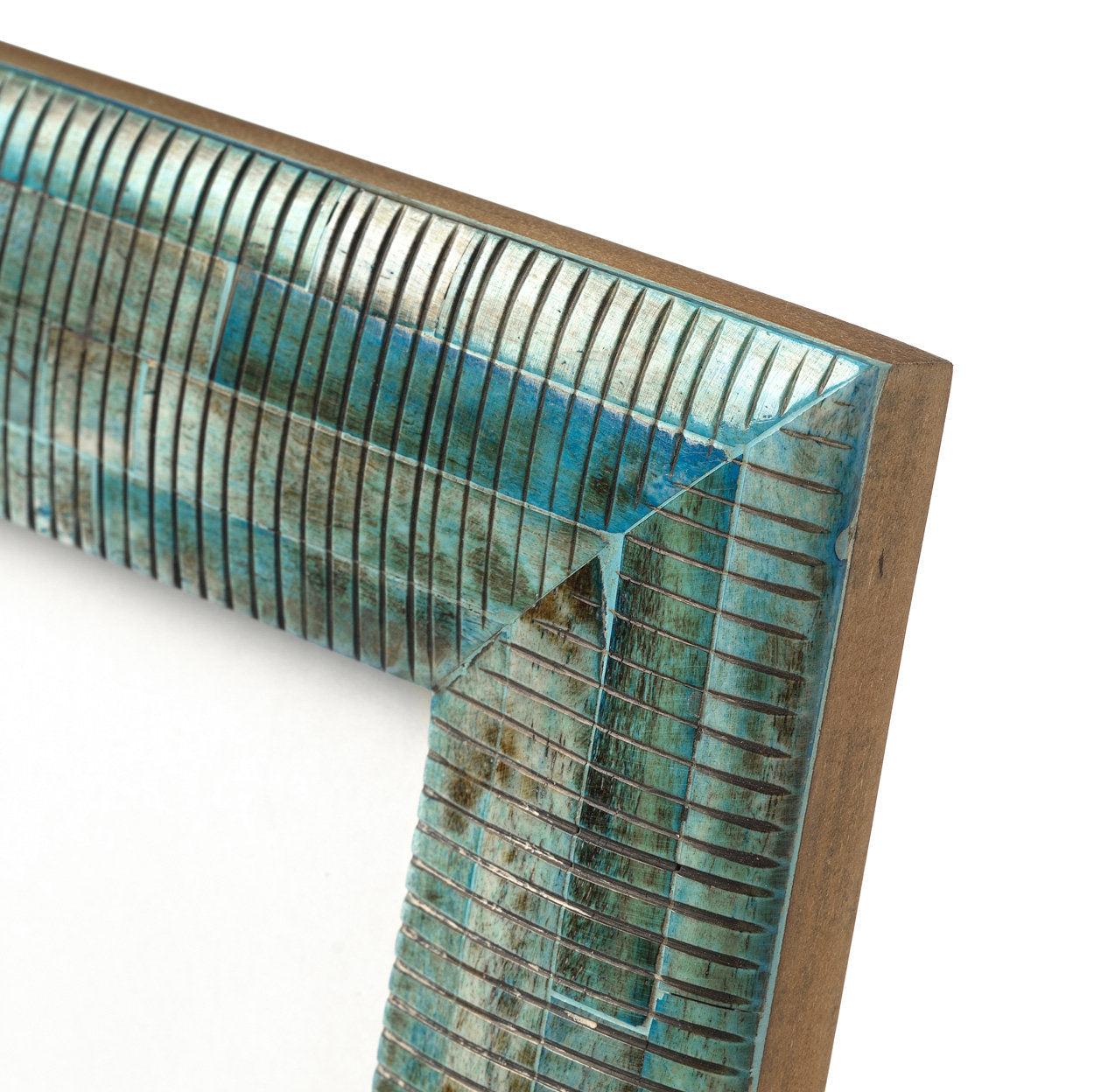 The Ocean Ripple Frame - Turquoise - 10 x 15 in