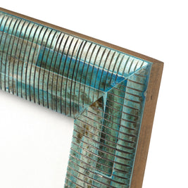 The Ocean Ripple Frame - Turquoise - 10 x 15 in