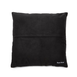 The Four-Panel Leather Cushion Cover - Black - 40 x 40 cm