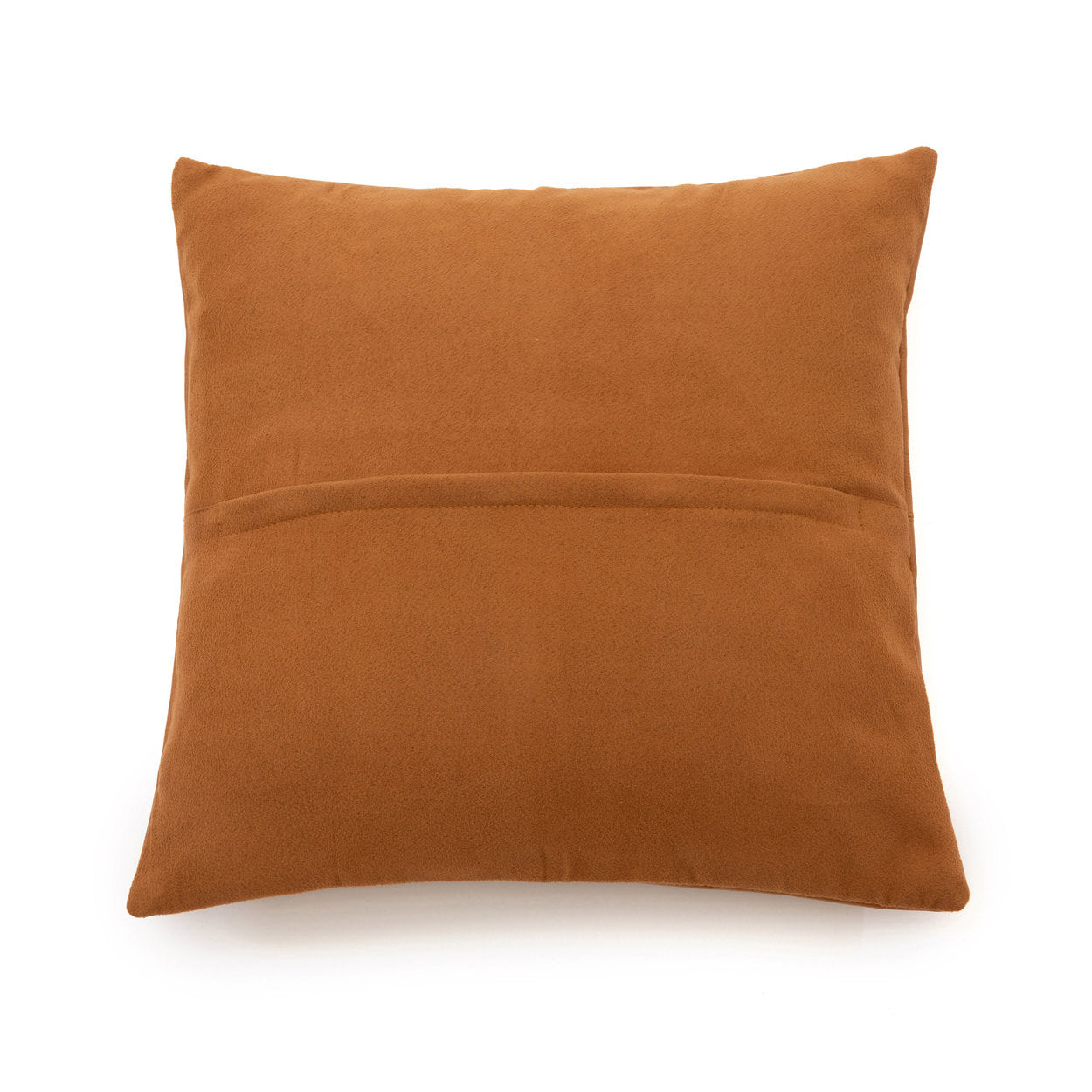 The Four-Panel Leather Cushion Cover - Camel - 40 x 40 cm
