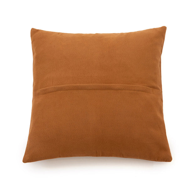 The Four-Panel Leather Cushion Cover - Camel - 40 x 40 cm