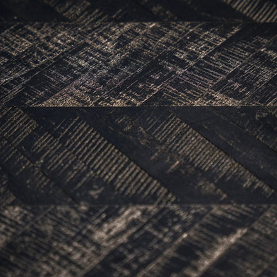 The Herringbone High Table - Black - 140cm