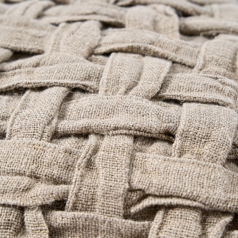 The Linen Crosier Cushion Cover - Natural