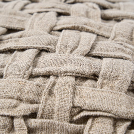 The Linen Crosier Cushion Cover - Natural