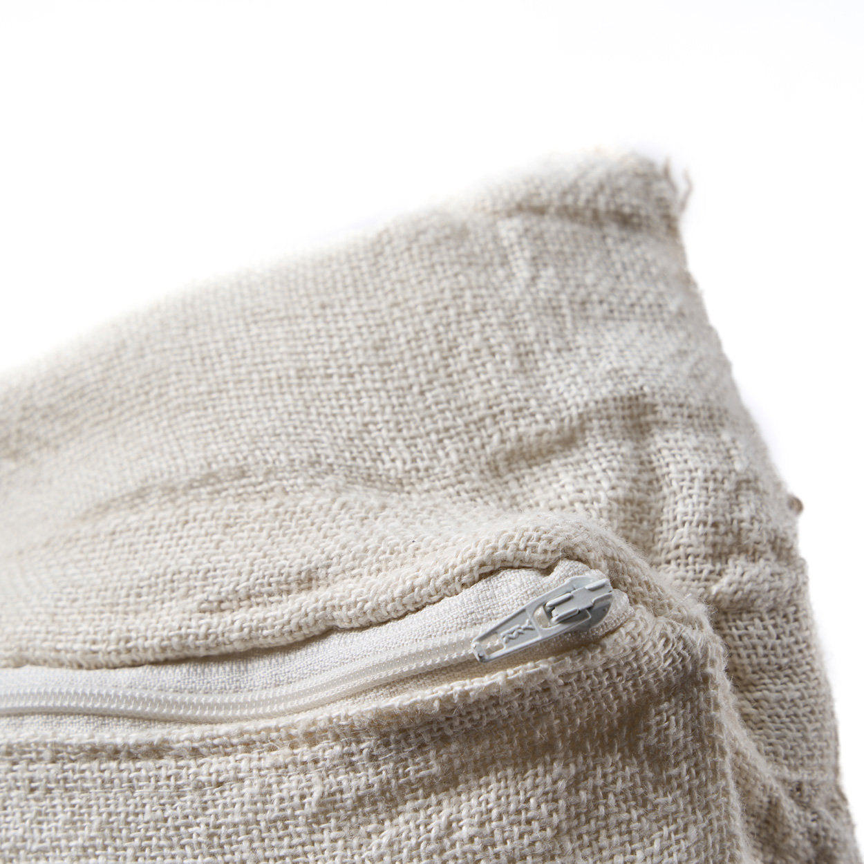 The Linen Threads Cushion Cover - Natural White