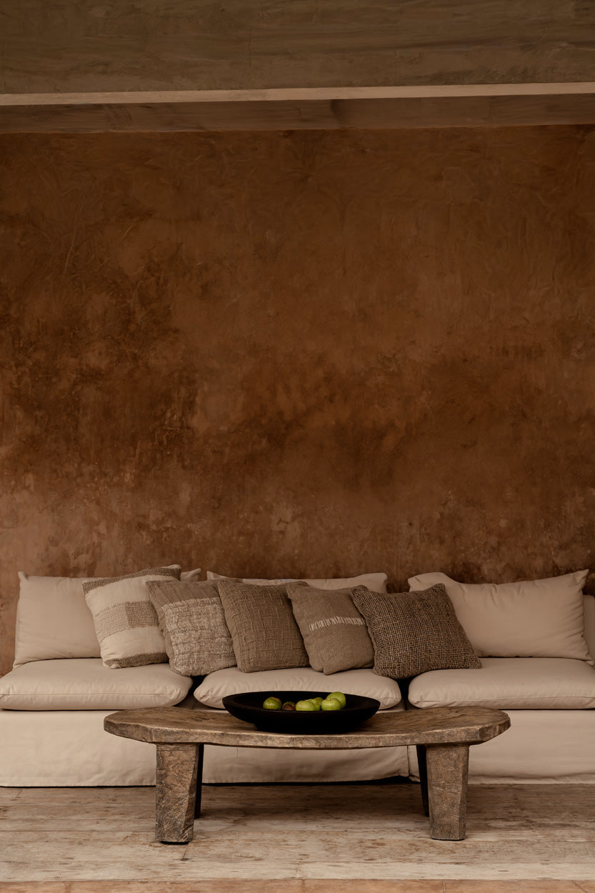 The Linen Threads Cushion Cover - Natural White