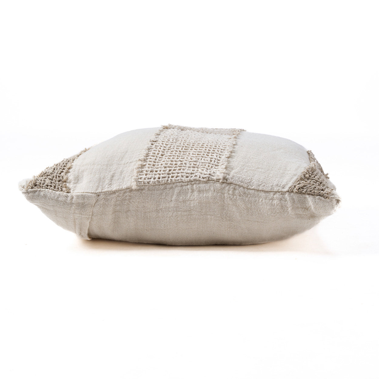 The Linen Threads Cushion Cover - Natural White