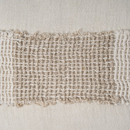 The Linen Threads Cushion Cover - Natural White