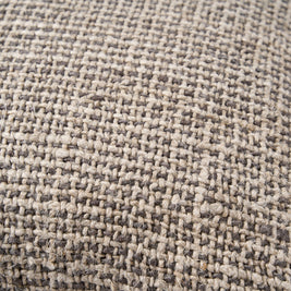 The Linen Grain Cushion Cover - Natural Black