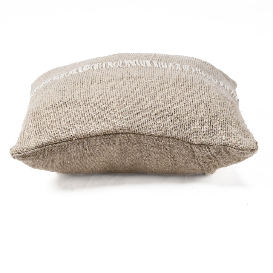 The Linen Stitch Cushion Cover - Natural White