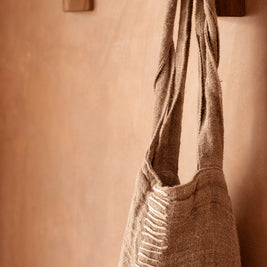 The Tote-ally Linen Shopper - Natural