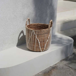 The Straight Stitched Macrame Basket - L