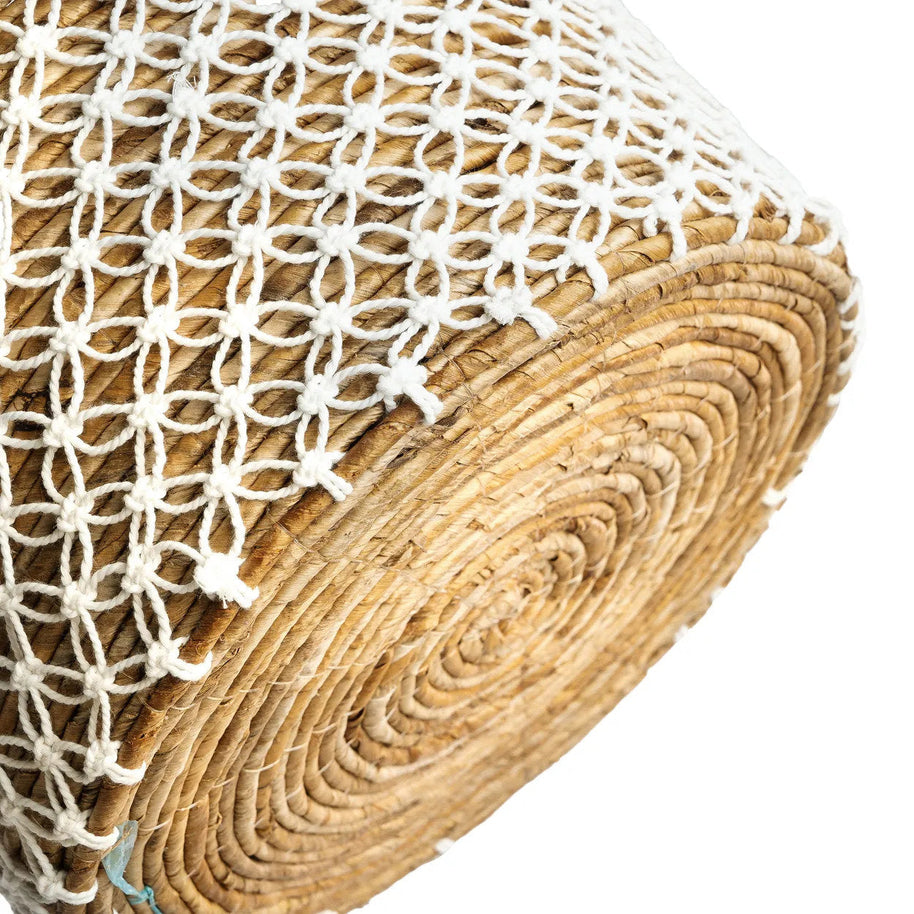 The Crossed Stitched Macrame Basket - M