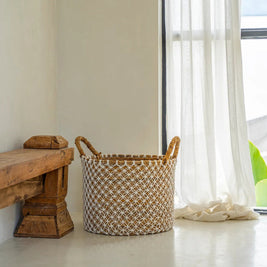 The Crossed Stitched Macrame Basket - S