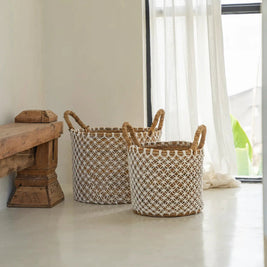 The Crossed Stitched Macrame Basket - S