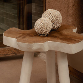 The Organic Side Table - Natural White