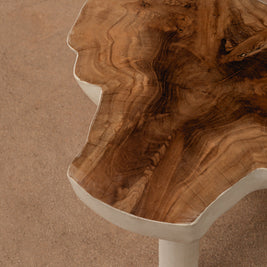 The Organic Side Table - Natural White