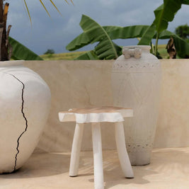 The Organic Side Table - Natural White
