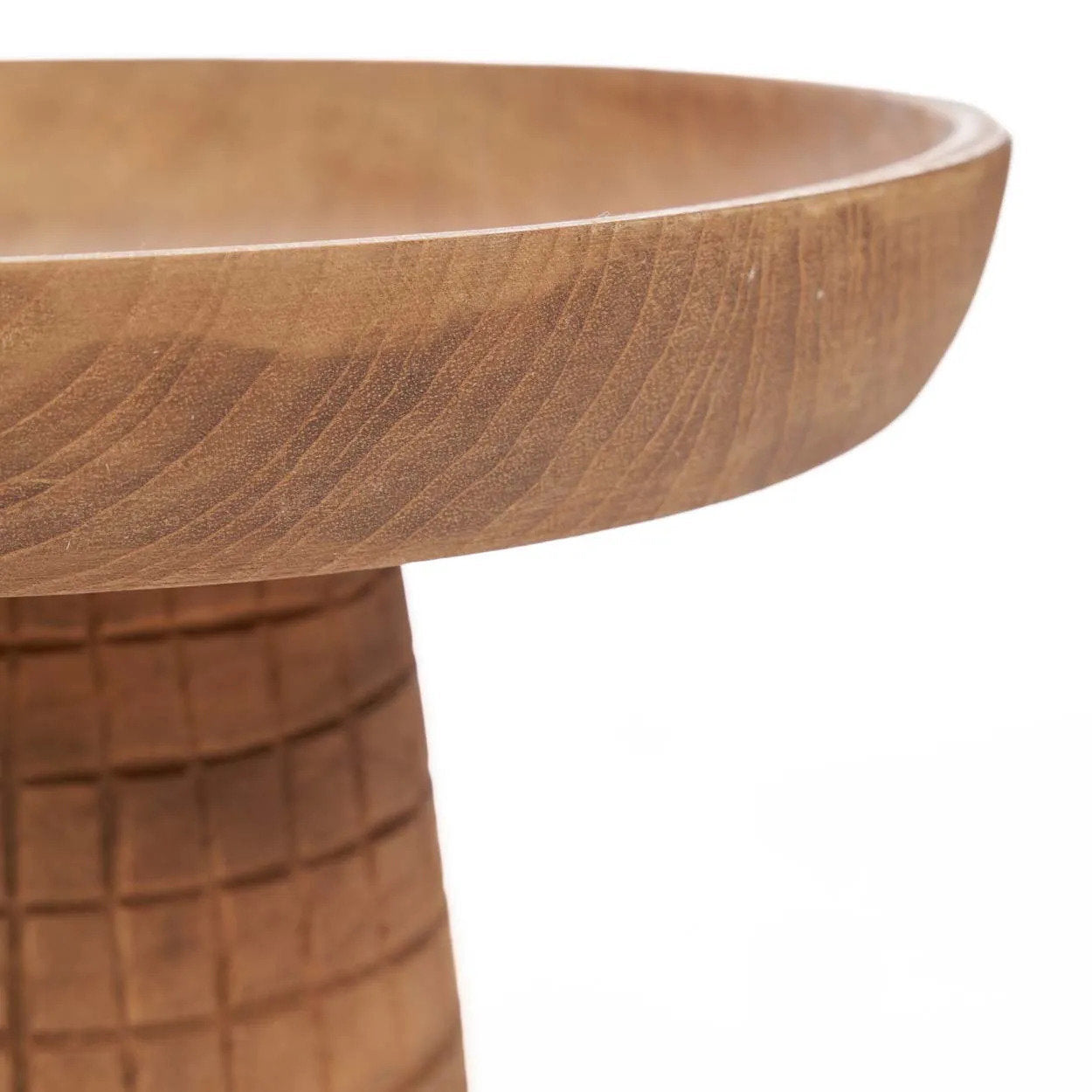 The Checked Cake Dish - Natural