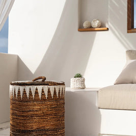 The Banana Stitched Laundry Baskets - L