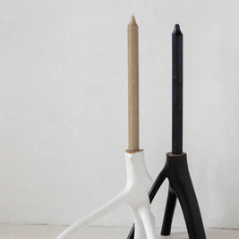 The Triple Twig Candle Holder - White
