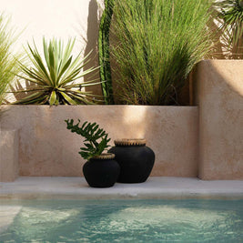 The Styly Vase - Black Natural - L