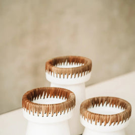 The Pretty Candle Holder - White Natural - M
