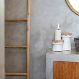 The Pretty Candle Holder - White Natural - S