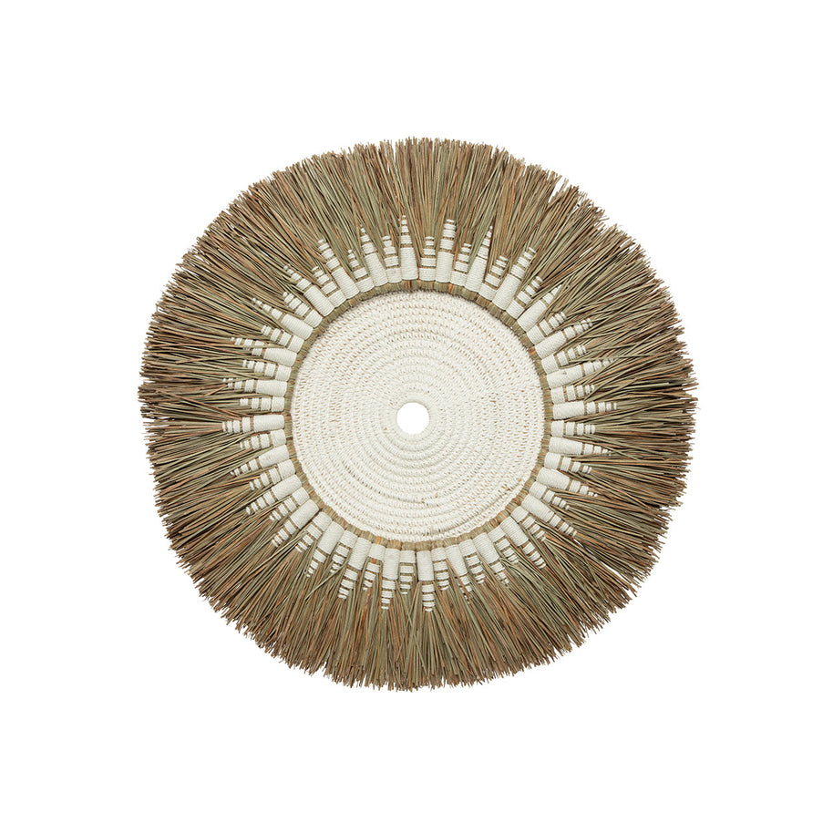The Raffia Macramé Wall Décor - White/Natural