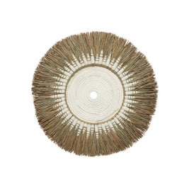 The Raffia Macramé Wall Décor - White/Natural
