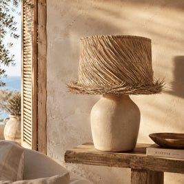 The Pandan Table Lampshade - Natural