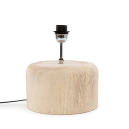 The Teak Wood Table Lamp Base - Natural