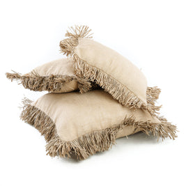 The Jute Bonita Cushion Cover - Natural - 30 x 50 cm