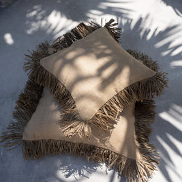 Jute Bonita Cushion Cover - Natural - 40 x 40 cm