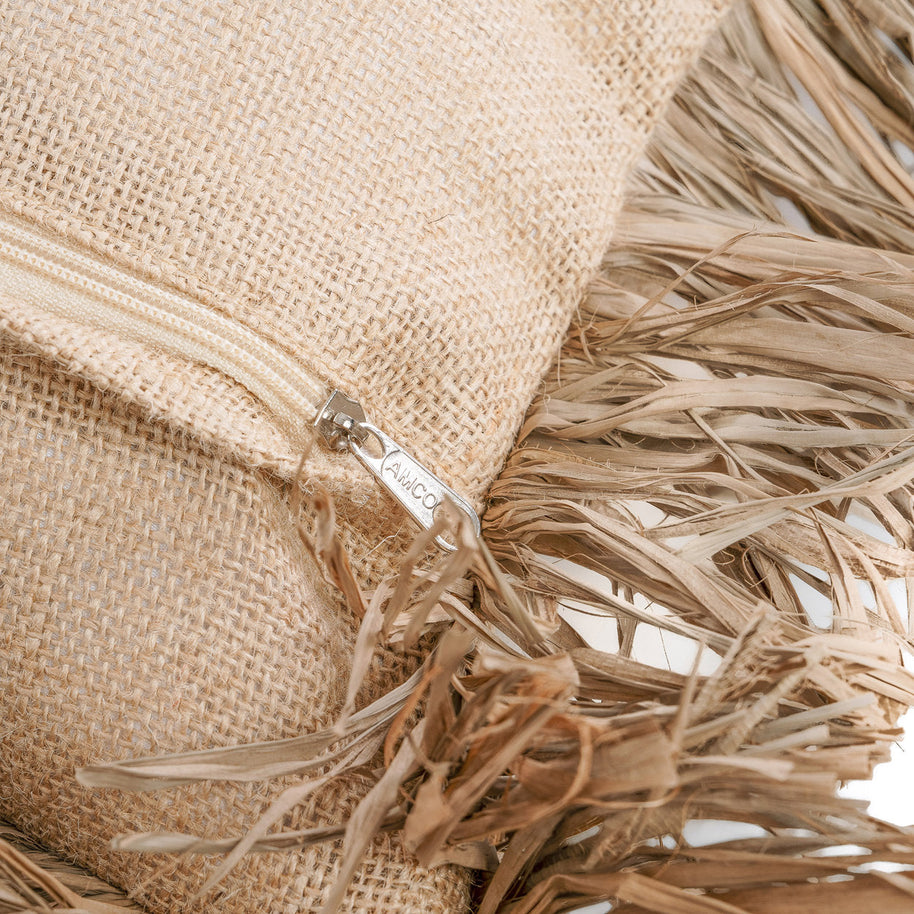 Jute Bonita Cushion Cover - Natural - 40 x 40 cm