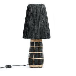 The Naxos Table Lamp - Black/Natural