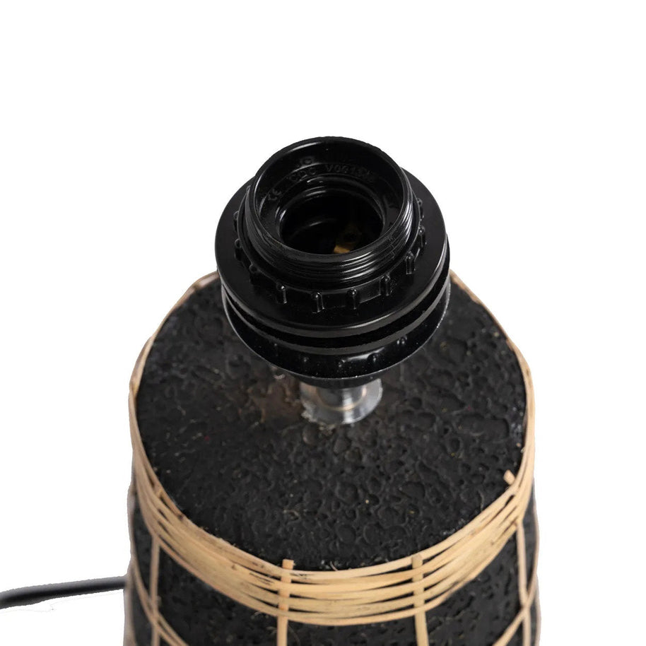 The Naxos Table Lamp - Black/Natural