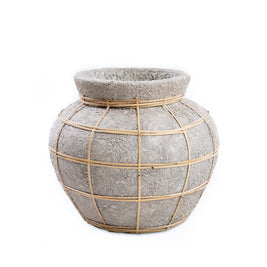 The Belly Vase - Natural Concrete - M