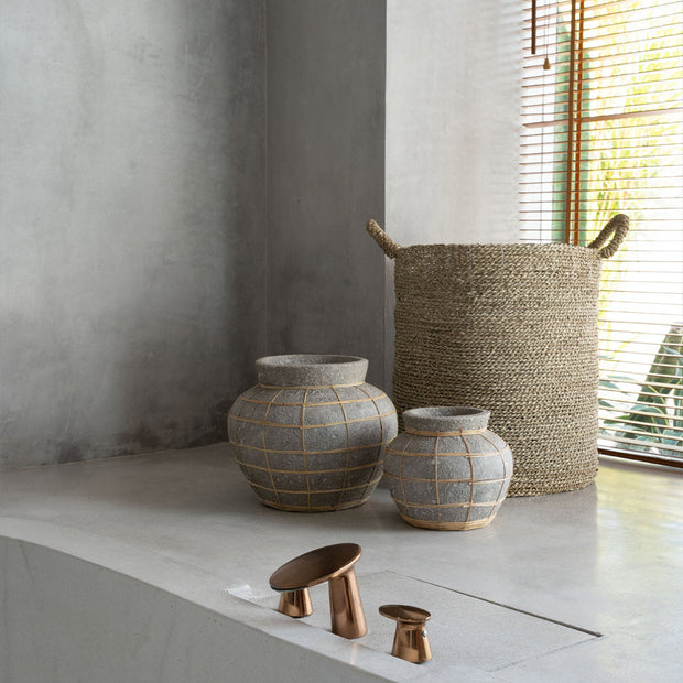 The Belly Vase - Concrete Natural - S