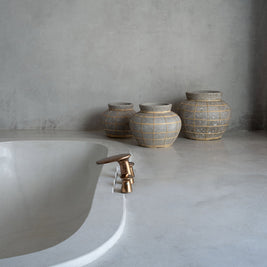 The Belly Vase - Concrete Natural - S
