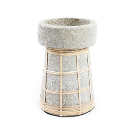 The Serene Candle Holder - Natural Concrete - Large