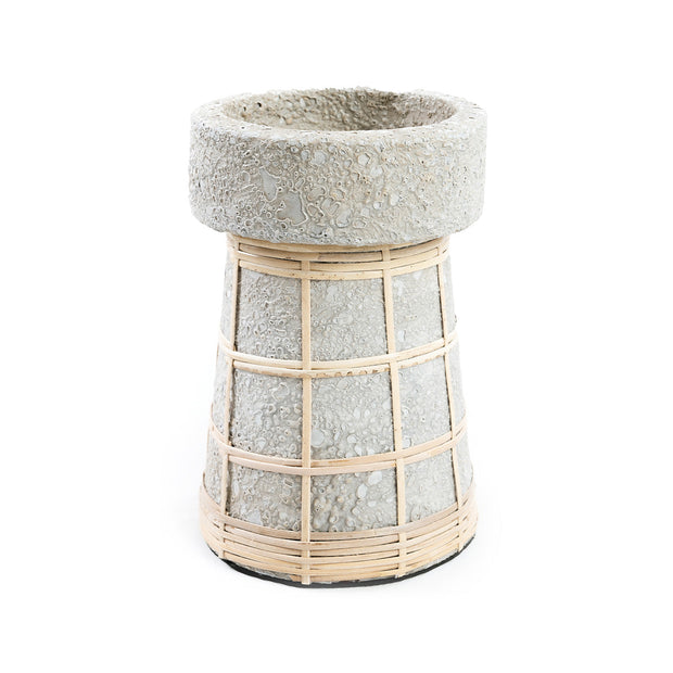 The Serene Candle Holder - Natural Concrete - Large