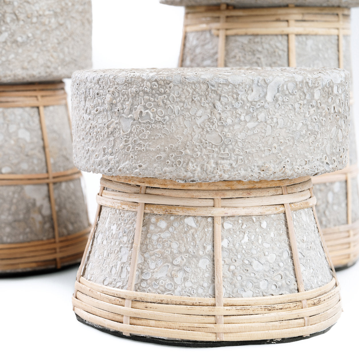 The Serene Candle Holder - Natural Concrete - Large