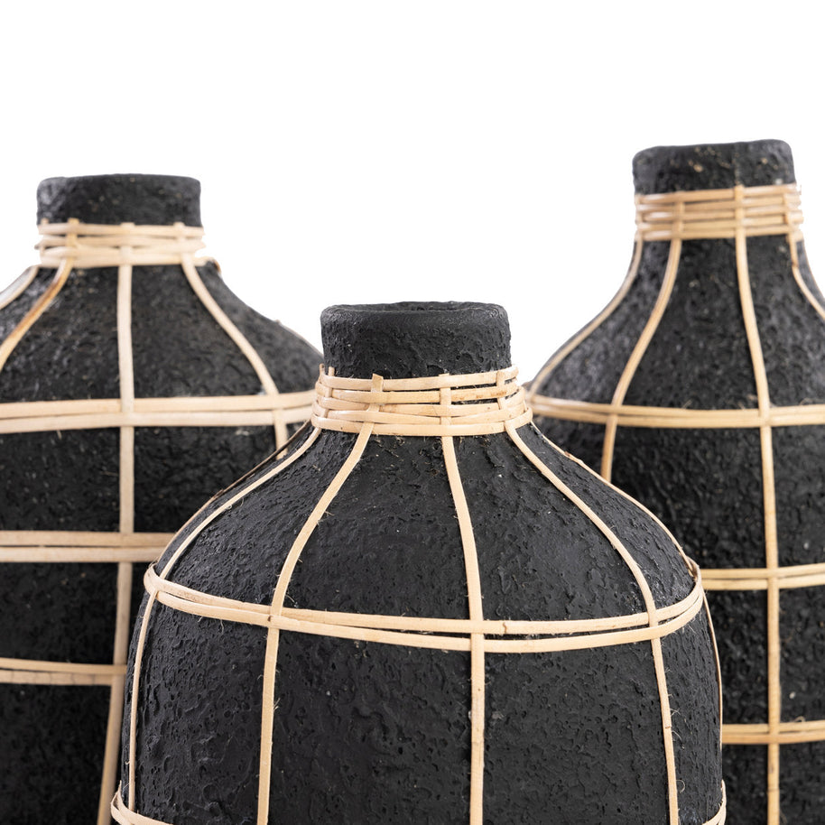 The Whoopy Vase - Black/Natural - L