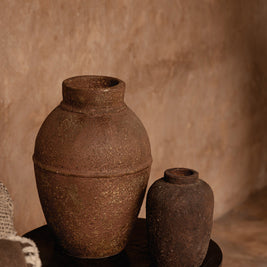 The Amphora Rustica Vase - Terracotta - Large