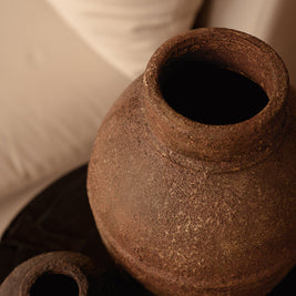 The Amphora Rustica Vase - Terracotta - Large